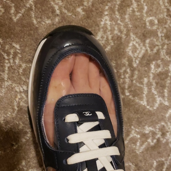 *SOLD* Chanel Runway Navy Trainers 39.5 - Picture 8 of 8